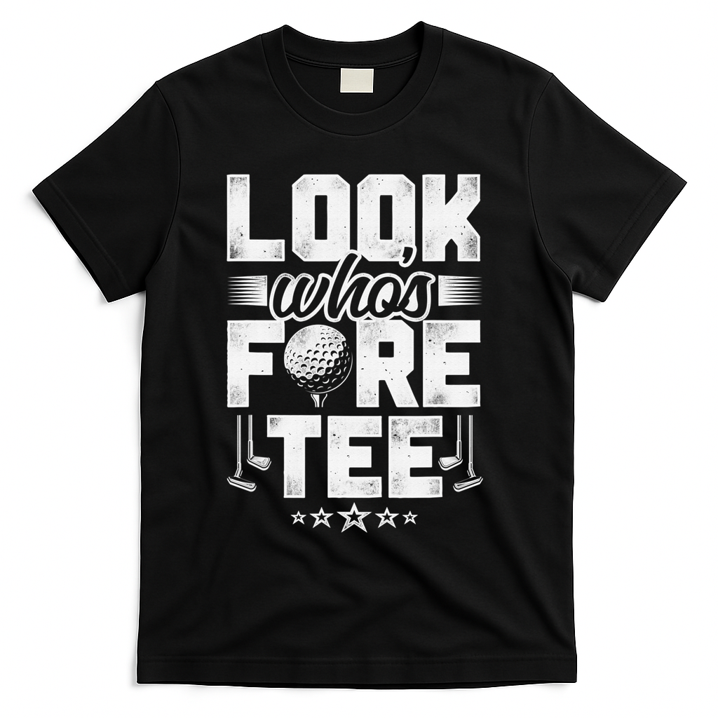 40th Birthday Golfer Golfing 40 Bday Gift For Golf Player T-Shirt - Black