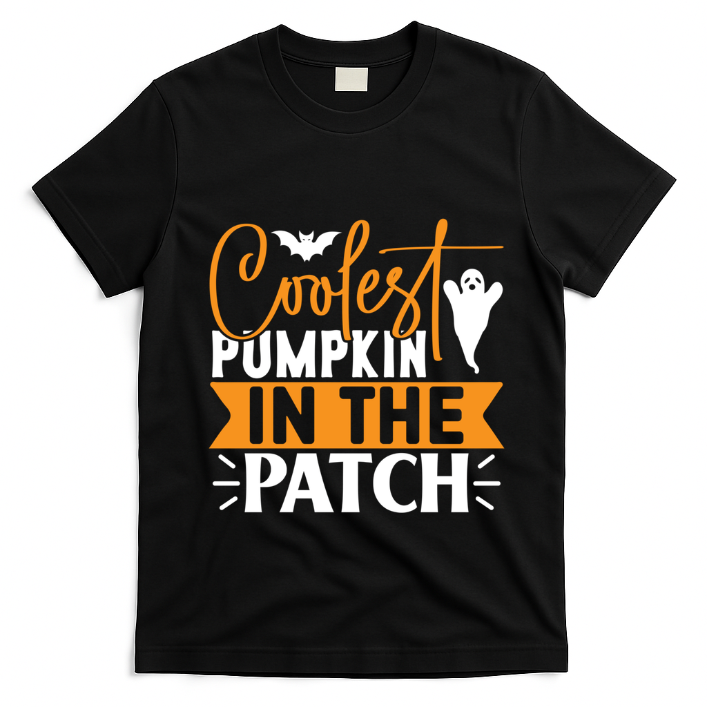 Coolest Pumpkin In The Patch Gift T-Shirt - Black