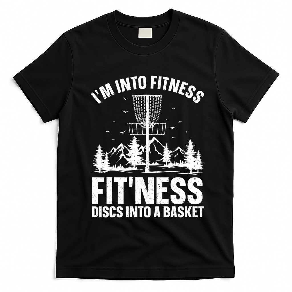 Disc Golf Art Disc Golfer Player Disc Golf T-Shirt - Black