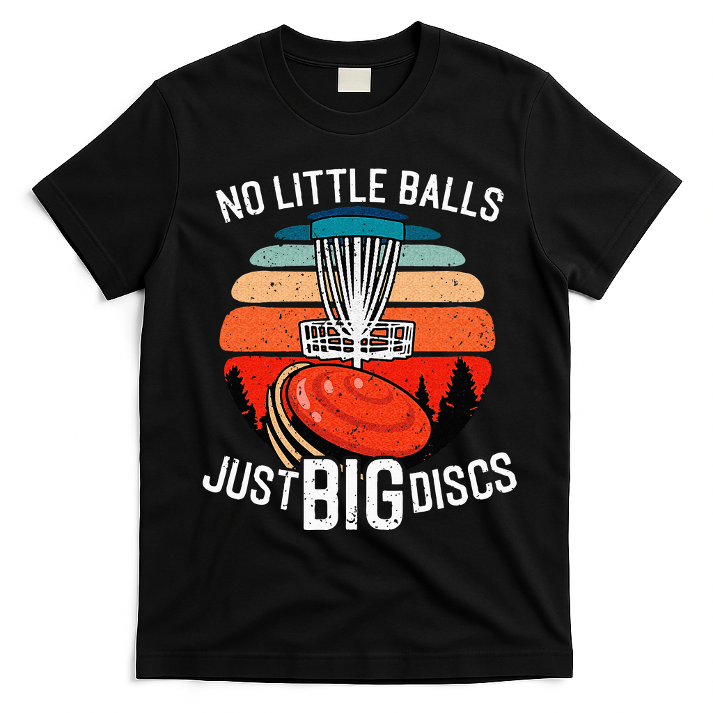 Disc Golf Funny Disc Golf Tee Disc Golf Player T-Shirt - Black