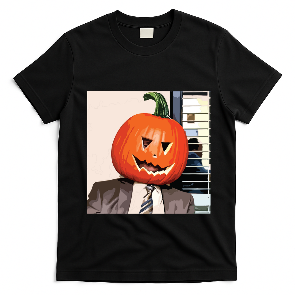 Dwight Pumpkin Head T-Shirt - Black