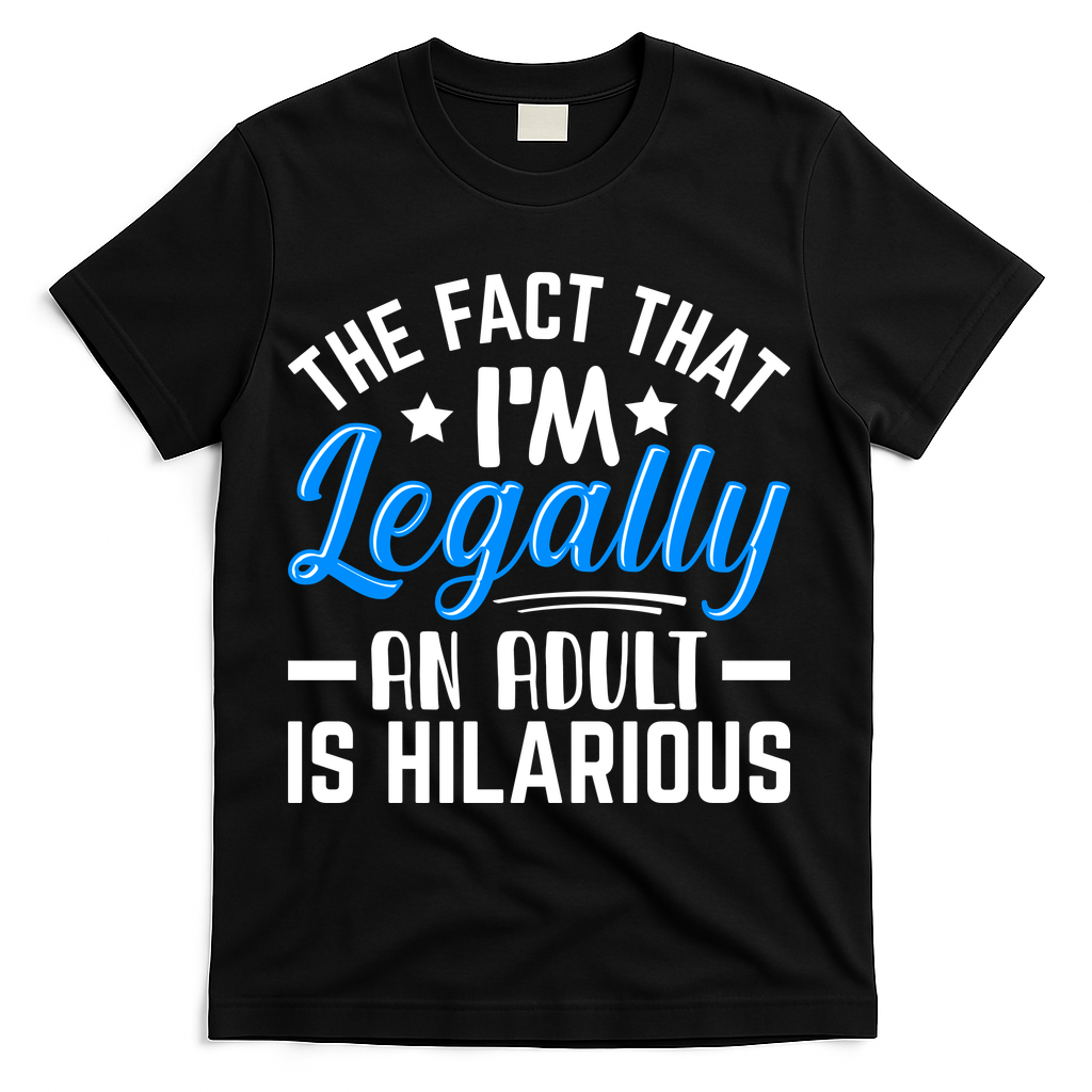 Funny Birthday Humor Bday Celebration Gift For 18th, 30th, 40th T-Shirt - Black