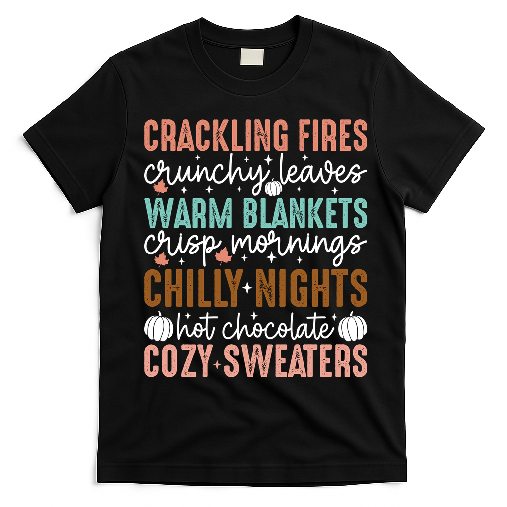 Funny Fall Autumn Season Quote T-Shirt - Black