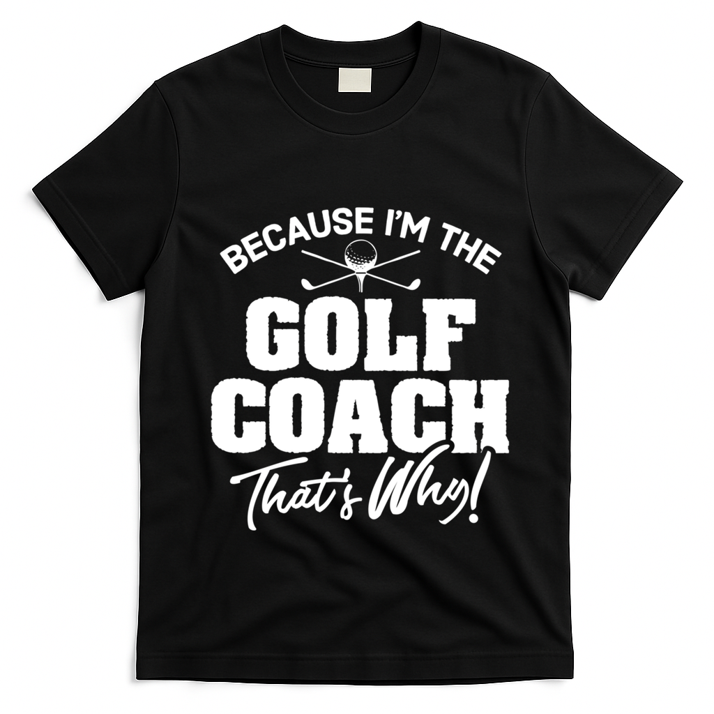 Funny Golf Coach Gift ThatS Why! Gift T-Shirt - Black
