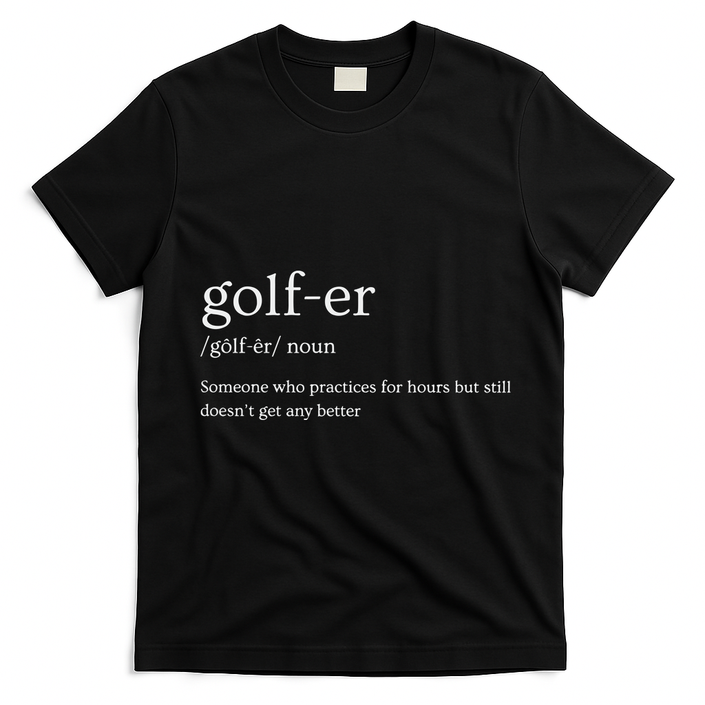 Golfer Definition Golf T-Shirt - Black