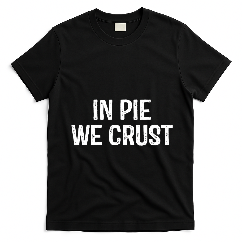 In Pie We Crust Funny Thanksgiving T-Shirt - Black