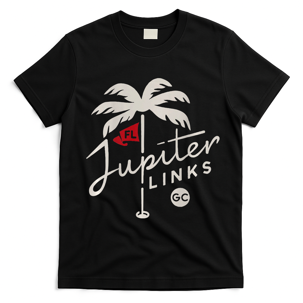 Jupiter Links Golf Club T-Shirt - Black