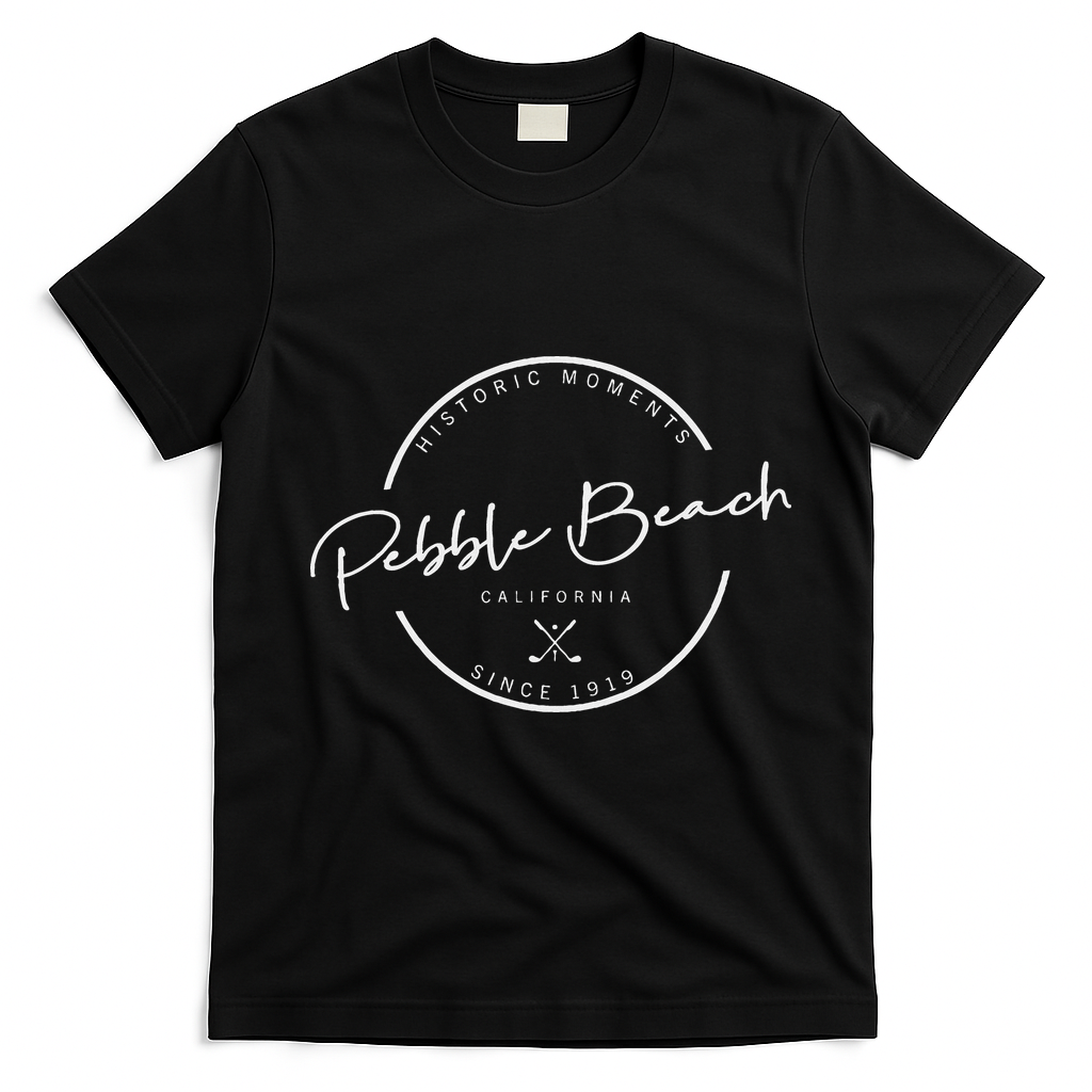 P.E.B.B.L.E Beach Golf T-Shirt - Black
