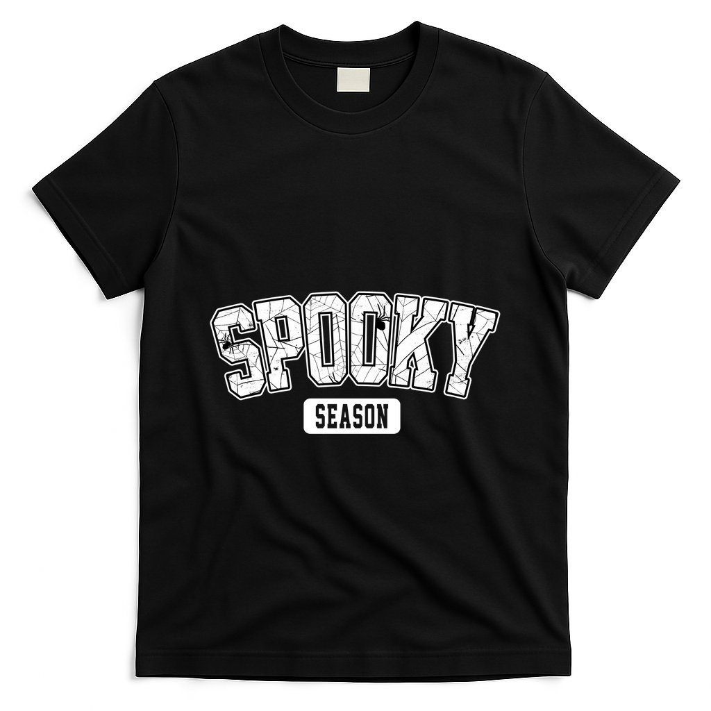 Spooky Season Retro Halloween T-Shirt - Black
