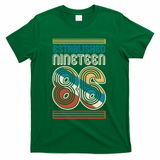 40th Birthday 1986 Established Nineteen 86 T-Shirt - Green