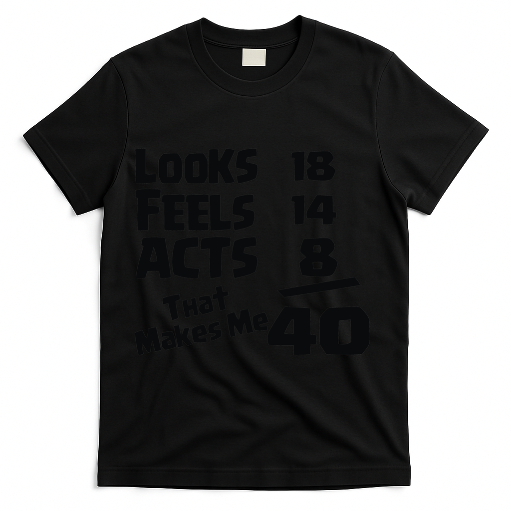 40TH BIRTHDAY 1 T-Shirt - Black
