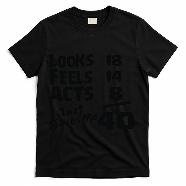 40TH BIRTHDAY 1 T-Shirt - Black