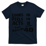 40TH BIRTHDAY 1 T-Shirt - Navy