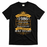 40th Birthday Extraordinary 1986 Limited Edition Living Legend Very Rare  T-Shirt - Black