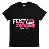 40th Birthday Feisty And Fabulous Since 1986  T-Shirt - Black