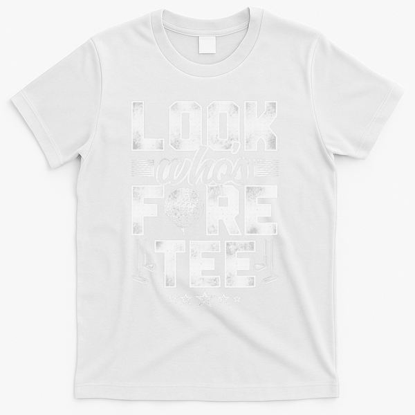 40th Birthday Golfer Golfing 40 Bday Gift For Golf Player T-Shirt - White