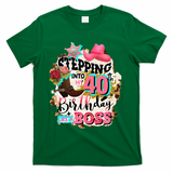 40th Birthday Like A Boss Rodeo Cowboy Funny Cute T-Shirt - Green