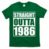 40th Birthday Straight Outta 1986 T-Shirt - Green