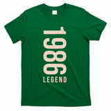 40th Birthday Vintage Legend 1986 T-Shirt - Green