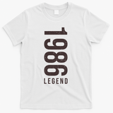 40th Birthday Vintage Legend 1986 T-Shirt - White