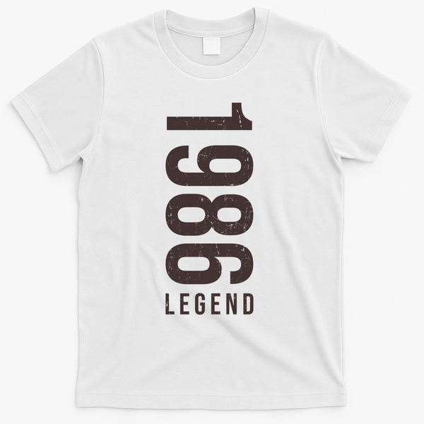 40th Birthday Vintage Legend 1986 T-Shirt - White