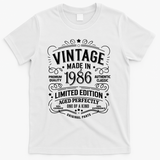 40th Birthday Vintage Made In 1986 Premium Quality Authentic Classic Birthday T-Shirt - White