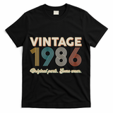 40th Birthday Vintage 1986 Original Parts Some Wear  T-Shirt - Black