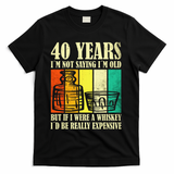 40 Year Old Vintage Bourbon Vintage Whiskey 40th Birthday T-Shirt - Black