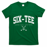 60th Birthday Golf 60 Years Old Fore And Still On Par T-Shirt - Irish Green