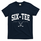 60th Birthday Golf 60 Years Old Fore And Still On Par T-Shirt - Navy Blue