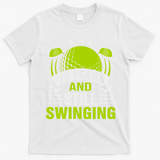 75 Years And Still Swinging 75th Birthday Golf T-Shirt - White
