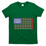 American Flag Golf T-Shirt - Irish Green