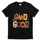 Autumn Pumpkin Christian Thanksgiving Faith God Is So Good T-Shirt - Black