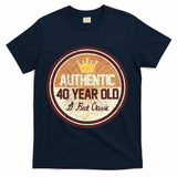 Authentic 40 Year Old Classic 40th Birthday T-Shirt - Navy