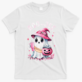 Boujee Boo Jee Spooky Ghost Halloween Pumpkin Costumes T-Shirt - White