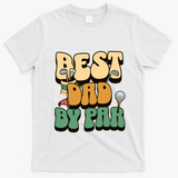 Best Dad By Par Golf FatherS Day Birthday Gift T-Shirt - White