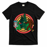 Bigfoot Disc Golf Funny Disc Golf T-Shirt - Black