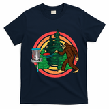 Bigfoot Disc Golf Funny Disc Golf T-Shirt - Navy Blue