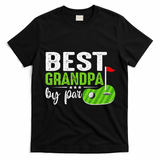 Best Grandpa By Par FatherS Day Golf Sports Lover Grandpa T-Shirt - Black