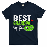 Best Grandpa By Par FatherS Day Golf Sports Lover Grandpa T-Shirt - Navy Blue