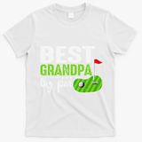 Best Grandpa By Par FatherS Day Golf Sports Lover Grandpa T-Shirt - White
