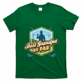 Best Grandpa By Par FatherS Day Golf Dad Gift T-Shirt - Irish Green