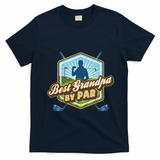 Best Grandpa By Par FatherS Day Golf Dad Gift T-Shirt - Navy Blue