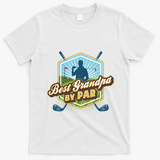 Best Grandpa By Par FatherS Day Golf Dad Gift T-Shirt - White