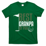 Best Grandpa By Par Fathers Day Golf T-Shirt - Irish Green