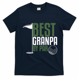 Best Grandpa By Par Fathers Day Golf T-Shirt - Navy Blue