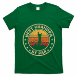 Best Grandpa By Par FatherS Day Golf Golfing T-Shirt - Irish Green