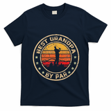 Best Grandpa By Par FatherS Day Golf Golfing T-Shirt - Navy Blue