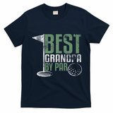 Best Grandpa By Par Father's Day Golf Grandad Golfing Gift T-Shirt - Navy Blue