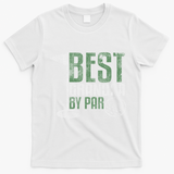 Best Grandpa By Par Father's Day Golf Grandad Golfing Gift T-Shirt - White